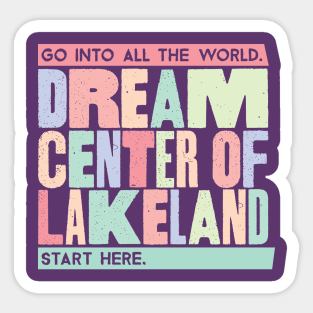 Dream Center of Lakeland Headline Rainbow Sticker